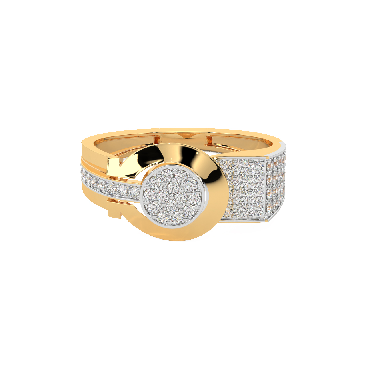 Max Round Diamond Ring For Men